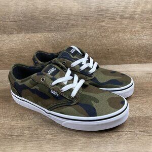 VANS Atwood Canvas Camo Shoes Sneakers Men's-Youth Size 5 Womens Size 6.5 NEW